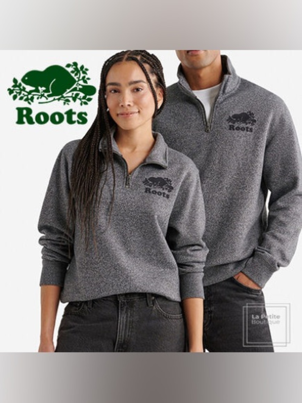 Roots unisex Zip-Neck Sweatshirt